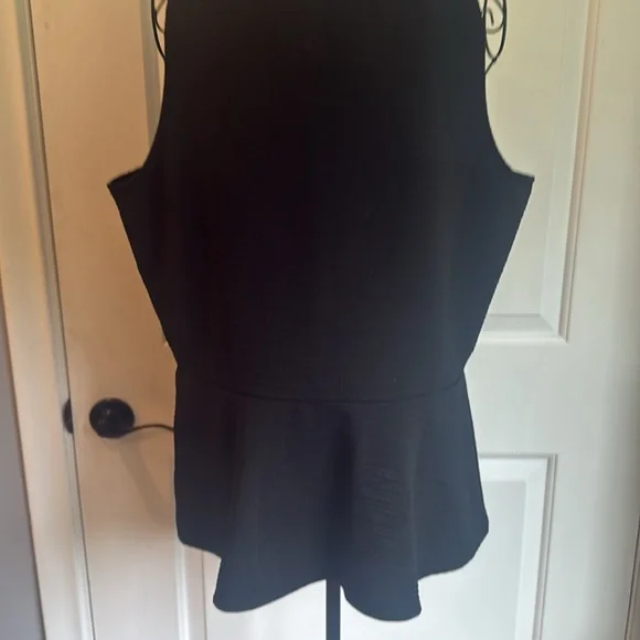 Maurices sleeveless peplum black top - Picture 5 of 5